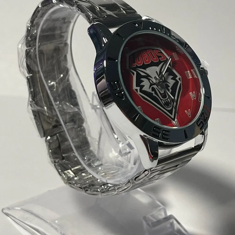New Mexico Lobos NCAA Stainless-Steel Watch NEW